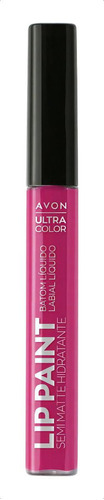 Avon Lip Paint Labial Líquido Semi Matte Hidratante Color Sassy Fucshia