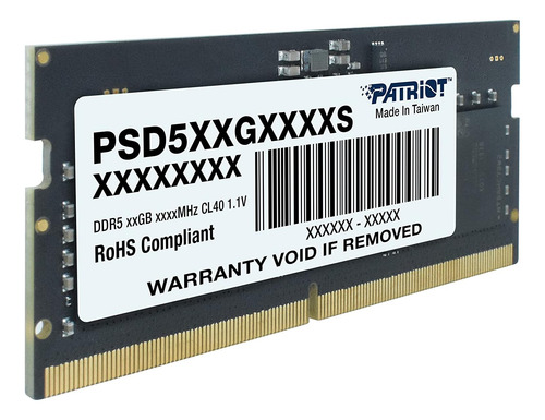 Serie Patriot Signature Line Ddr5 De 16 Gb (1 X 16 Gb) 4800