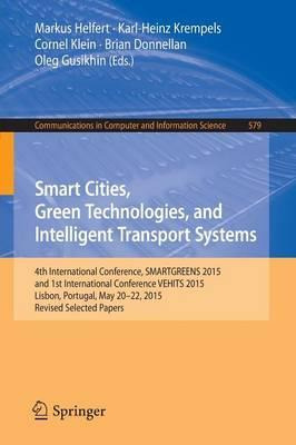 Libro Smart Cities, Green Technologies, And Intelligent T...