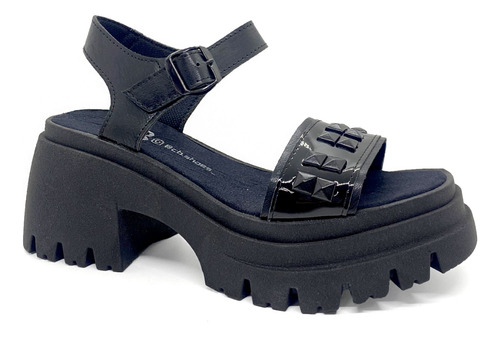 Sandalias Urbana Mujer Moda Plataforma Liviana Tachas Kw