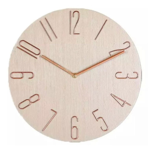 Reloj De Pared Nórdico Silencioso Grande 35cm Clicshop