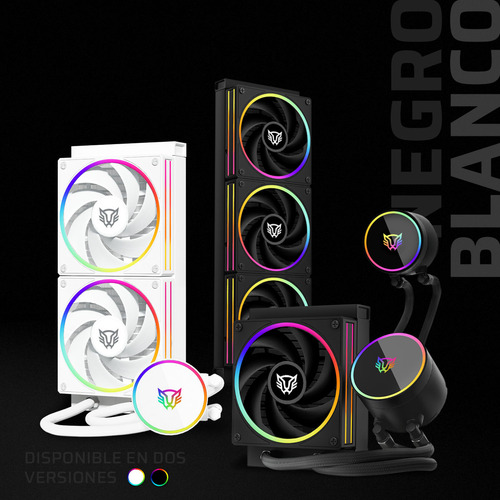 Enfriamiento Liquido 360 Hydrox Pro V2 Hx36 Rgb Tdp 300 W Led Blanco