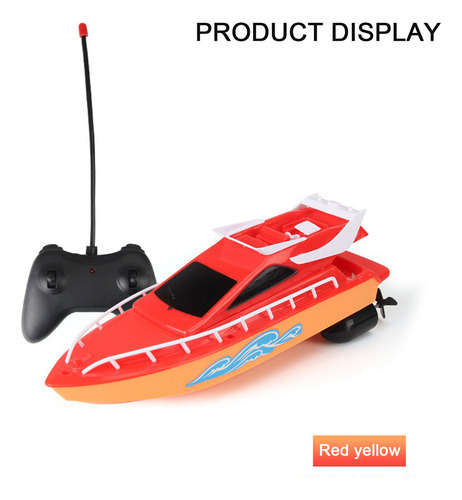 Lancha Motora Con Control Remoto V Cool Red Water Mo 5991 Pa
