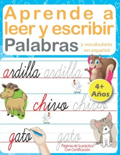 Libro : Aprende A Leer Y Escribir Palabras Y Vocabulario E 