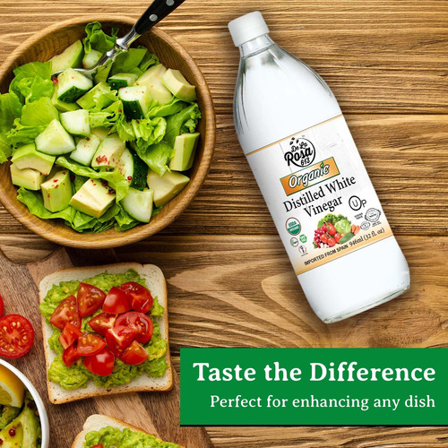 Vinagre Blanco Orgánico Crudo Sin Filtrar 946 Ml Vegano Kosh