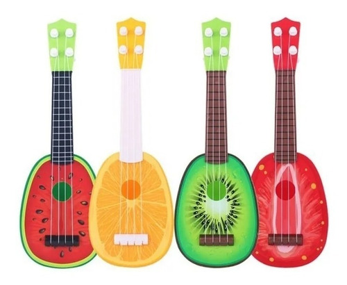 Guitarra Para Niños Ukelele Juguete Diseños Frutas Musica