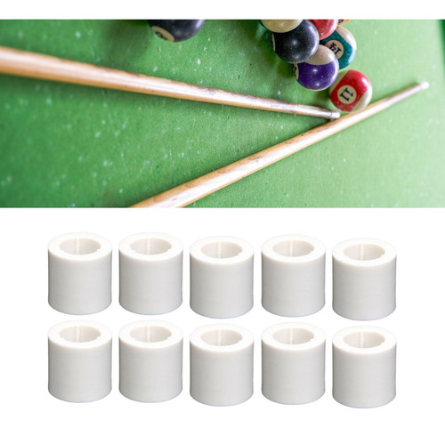 10 Piezas Billar Cue Sticulas Férulas Billiard Altura 13 Mm