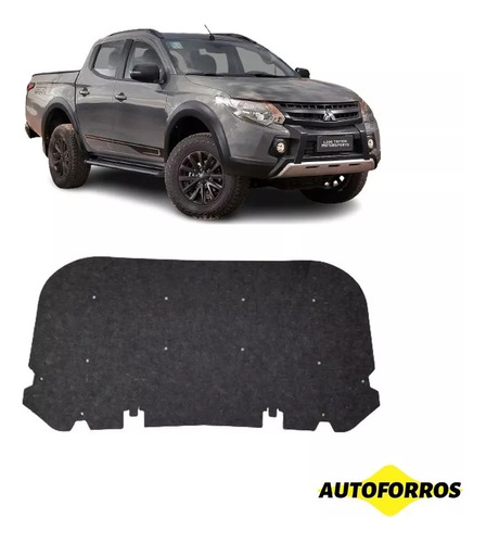 Manta Acústica Betume Mitsubishi Triton 18 A 22 + Presilhas