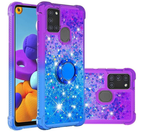 Funda Para Samsung A21s Gradient Quicksand Mujer Gij9627