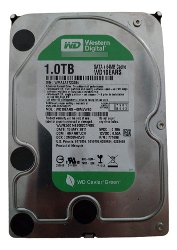 Disco Duro Interno 1 Tb Western Digital Green Hdd