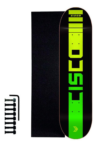 Shape Cisco Skate Marfim Company Black 8.125+ Lixa+ Parafuso