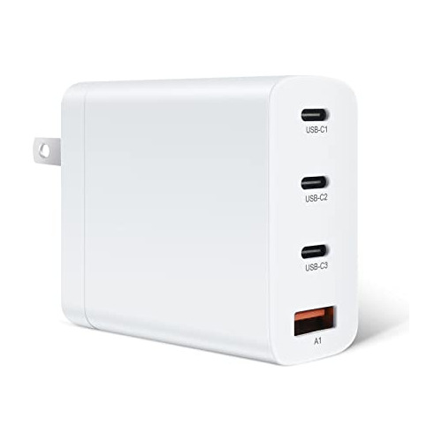 Cargador Usb C De 100w, Adaptador De Corriente De 4 Pue...