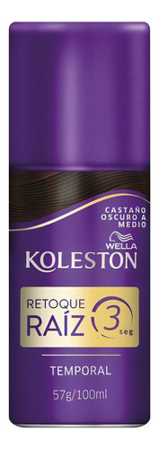 Kit Tinte Wella Professionals  Koleston Retoque de raíz 3 seg tono castaño oscuro a medio para cabello