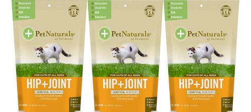 3 Pack Pet Naturals Of Vt Suplementos De Cadera Para Gatos