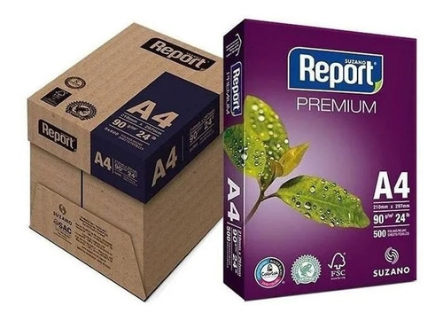 Papel Sulfite A4 90g Caixa 5 Pacotes Cor Branco