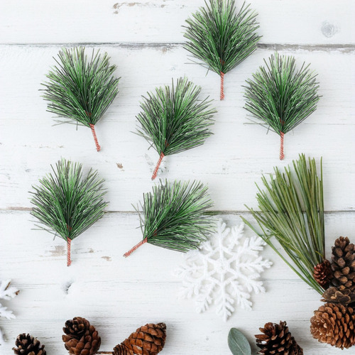 Árbol De Navidad Con Ramas De Pino Con Simulación Navideña,