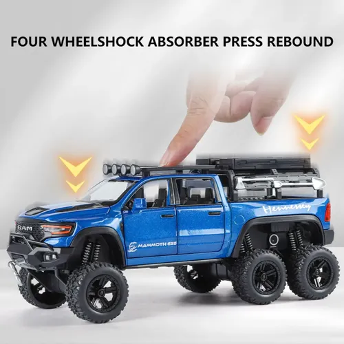 Brinquedo Modelo De Carro Em Liga Leve Dodge Ram Trx 6x6 | Frete