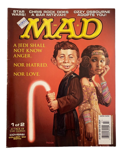 Revista Mad Magazine 419 Star Wars Attack Of The Clones 2002 (Usado)