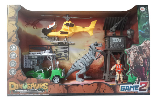 Set Dinosaurio Vehiculo X2 Cksur0714