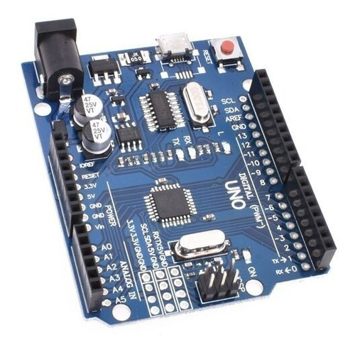 Tarjeta Arduino Uno R3 Micro Usb Mega328p Version Nueva