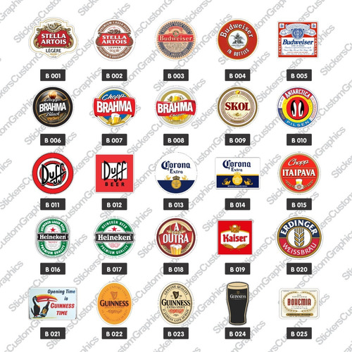 Adesivos Bebidas E Cigarros 20un.