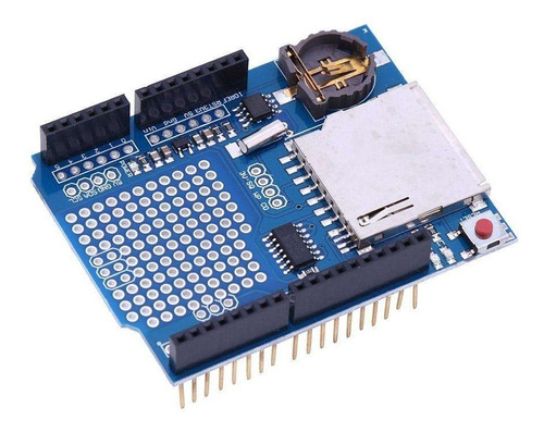 Shield Arduino Uno Data Logger Rtc Ds1307 Slot Sd [ Max ]