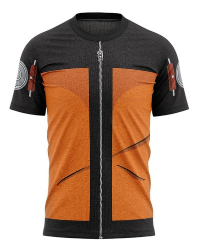 Camiseta Infantil - Traje Naruto - Tecido Dryfit