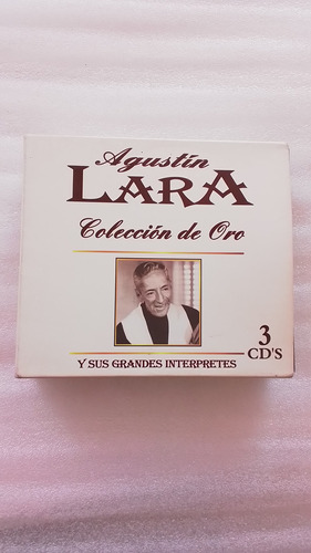 Boxset 3 Cds Agustín Lara Colección De Oro Dimsa Orfeón 2003