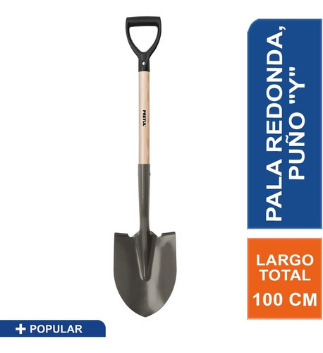 Pala Redonda Mango/mad Puño Plastico 'd'   22502