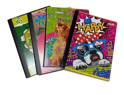 Imagen 3 de 6 de Libretas Escolares Marfil Línea Doble Línea Cuadros Pack 12