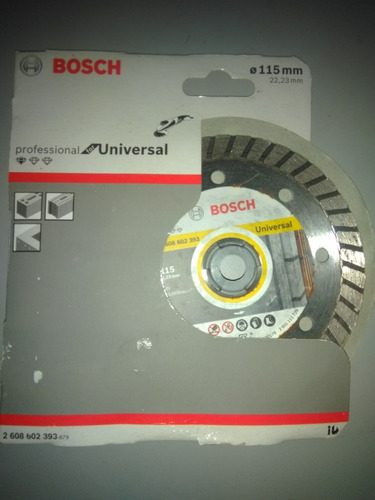 Disco De Corte Para Concreto 115mmx22,23mm Marca Bosch.