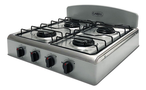 Parrilla a gas Garell Inox PM4Q inox gris