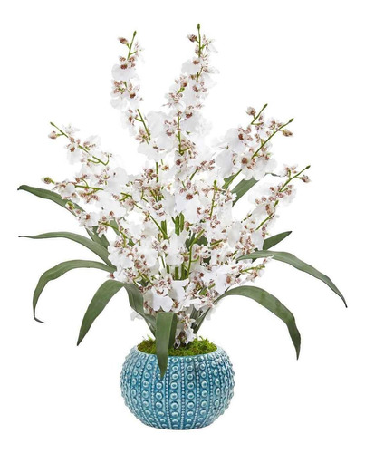 03 Galhos De Orquidea Dançante Flores Artificiais Premium | Parcelamento  sem juros