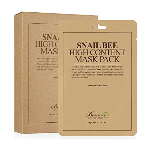 Benton Snail Bee High Content Mask Pack 20g 10 Sheets S8r8a