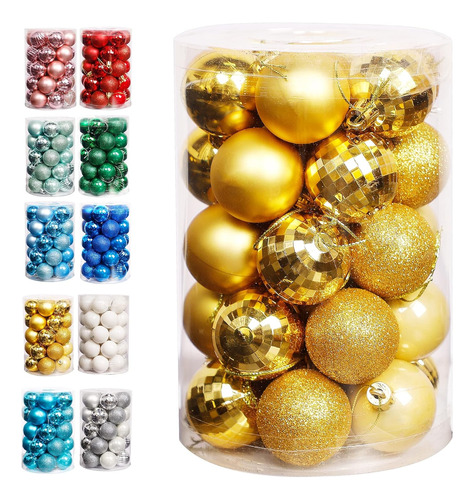 Bolas De Navidad Home Doradas, 1,57 Pulgadas