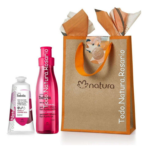 Natura Tododia Ciruela Y Jengibre Rosa Kit Regalo