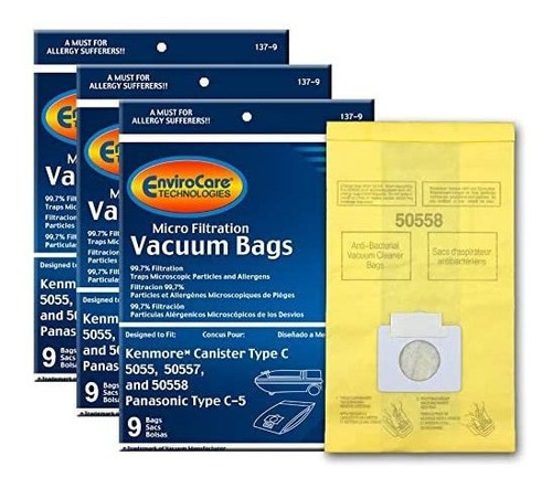 Envirocare Bolsas De Vacío De Repuesto Para Kenmore Canister