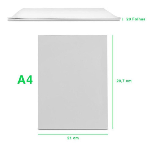 Imagem 3 de 5 de Papel Fotográfico Glossy 120g A4 200 Folhas Premium