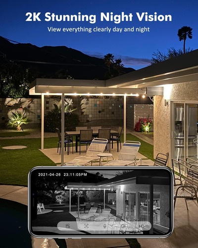 Camara Inalambrica Wifi Zumimall, Recargable Con Bateria