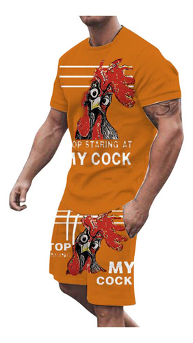 P Camiseta Unisex Para Hombre Everyday + Shorts 3d Animal Pr