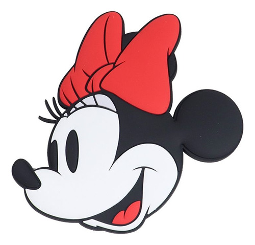 Etiqueta Para Equipaje Disney Minnie Mouse Cabeza Plástico R