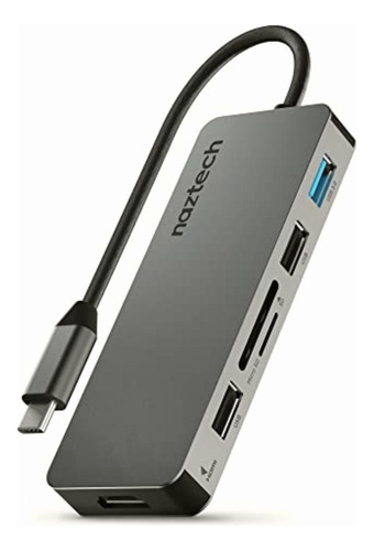 Naztech Maxdrive7 Universal Usb-c Adapter Hub Space Grey