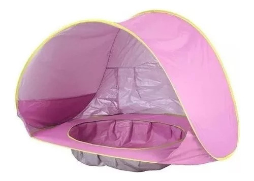 Carpa de playa portátil para bebés, piscina con sombra, Pro Color Pink