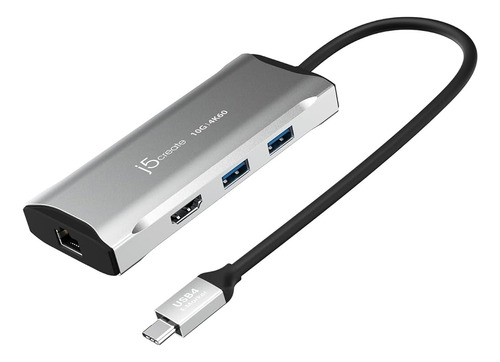 J5create Concentrador Usb C - 4k 60hz Hdmi, 2 Usb-a 10gbps, 