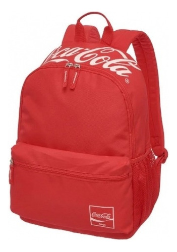 Mochila Coca-cola Blank 2 Compartimentos Vermelho 71020404d