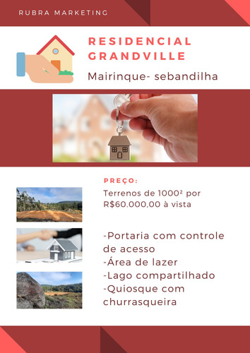 Imagem 1 de 6 de Vendo Meu Terreno De 1000² Em Mairinque - 60 Mil À Vista