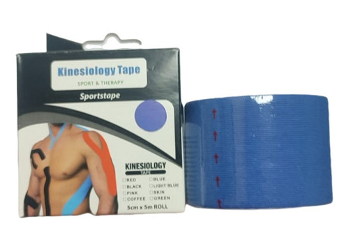 Cinta Tape Kinesiológico 5cmx5m - Vendaje Neuromuscular 1und