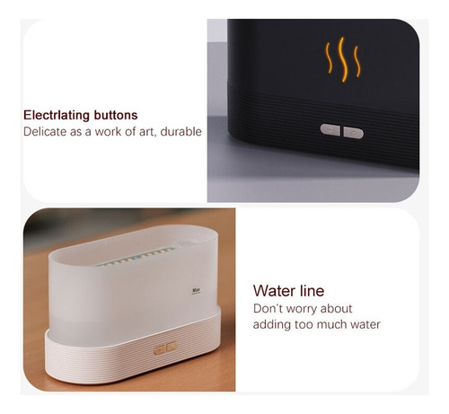 Humidificador Con Efecto Llama Led