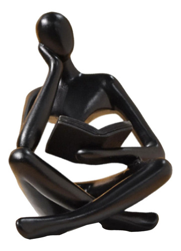 Estatuilla De Escultura De 8,5 Cm X 6 Cm X 11,5 Cm Negro