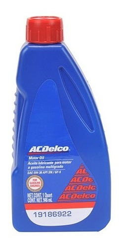 Aceite Mineral Ac Delco 5w30 Sn Botella 946 Ml